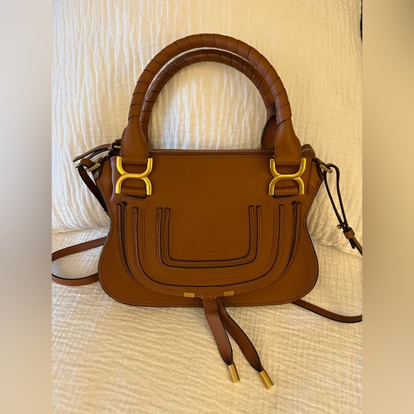 Chloe Handbags - CHLOE Small Marcie Leather Satchel